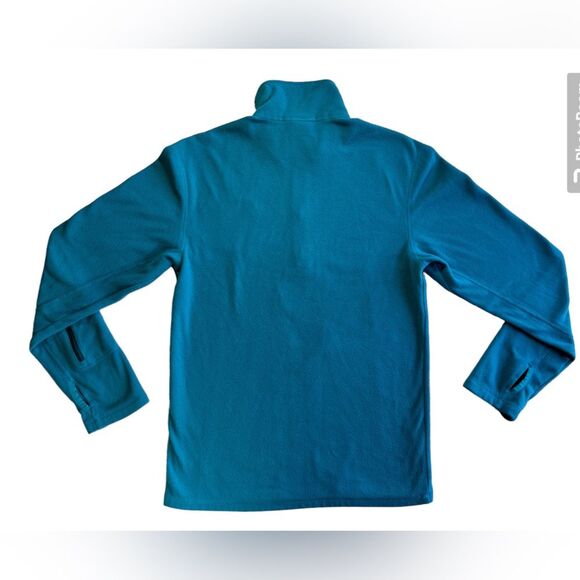 North Face Half Zip Long Sleeve Blue Fleece Pullover CLS1 Mens Size XS - Picture 6 of 8